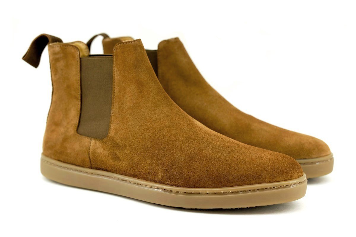 noblesole - The Suede Chelsea | Cognac